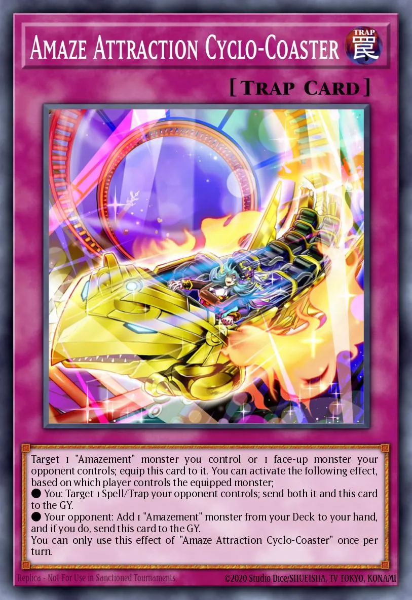 Amaze Attraction Cyclo-Coaster · Lightning Overdrive Premiere! promotional card 66984907/1