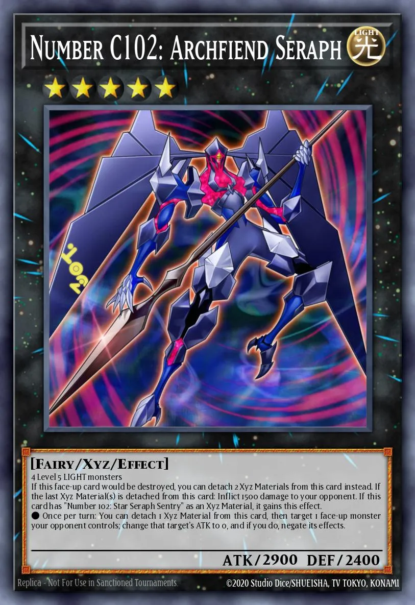 Number C102: Archfiend Seraph · Primal Origin: Deluxe Edition 67173574/4