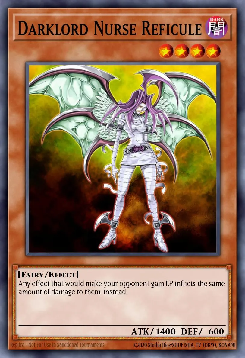 Darklord Nurse Reficule · Yu-Gi-Oh! GX Tag Force Evolution promotional cards 67316075/3