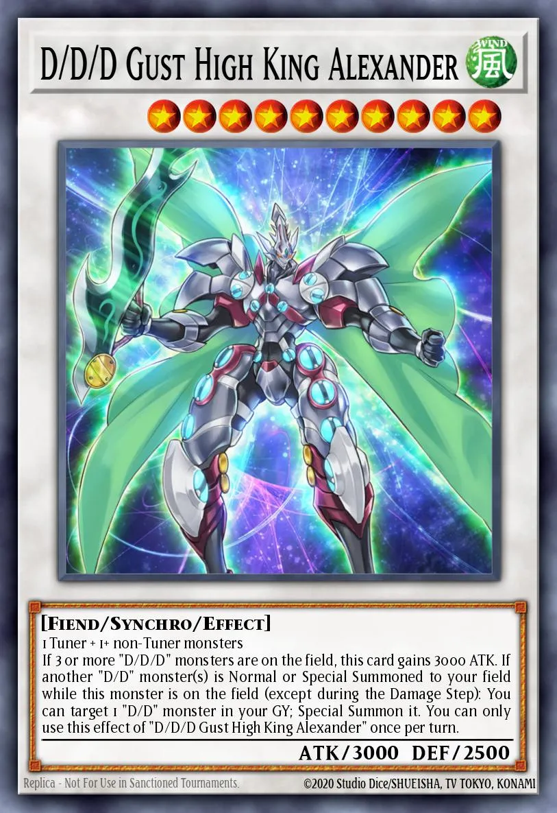 D/D/D Gust High King Alexander · Code of the Duelist Special Edition 6766208/4