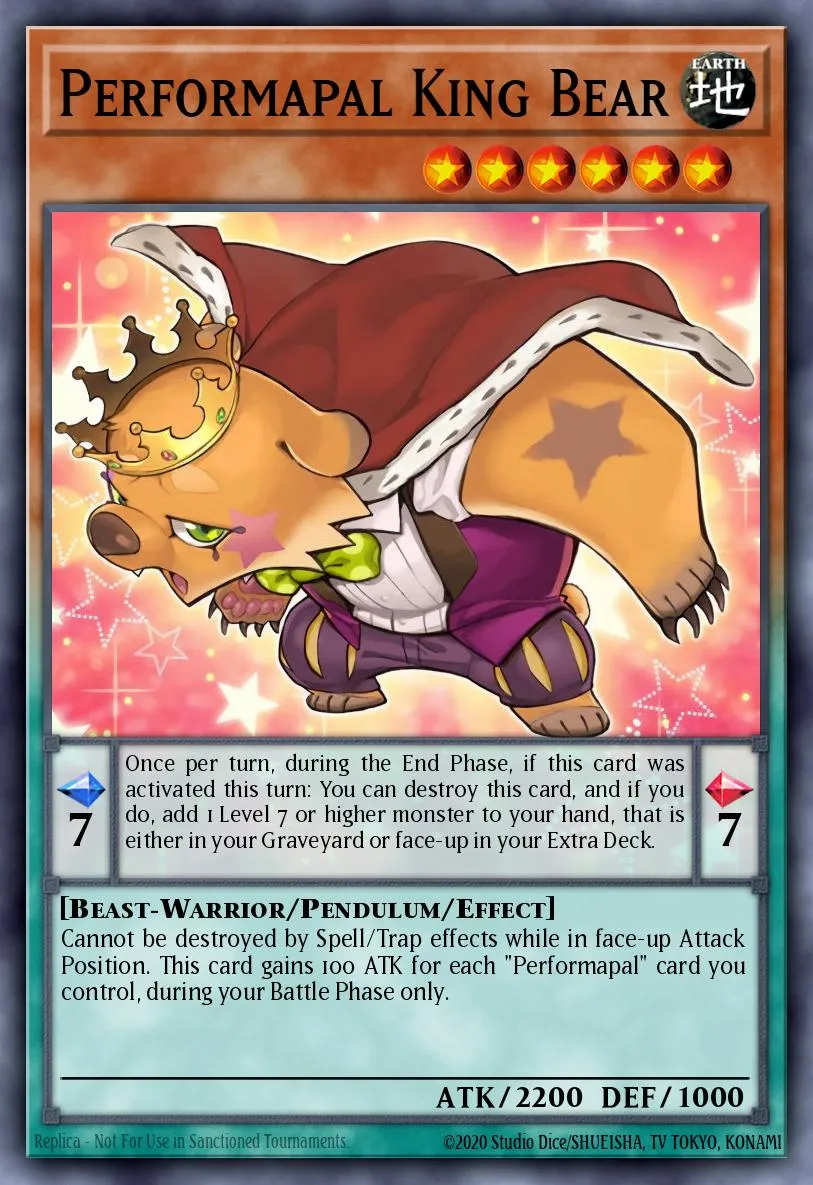 Performapal King Bear · Starter Deck: Yuya 67808837/43