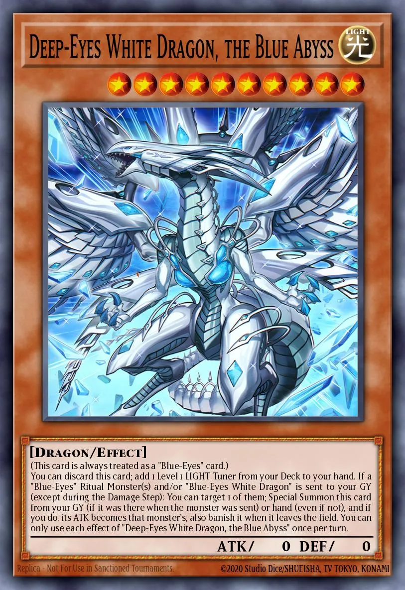 Deep-Eyes White Dragon, the Blue Abyss · Yu-Gi-Oh (No Set) 67886895