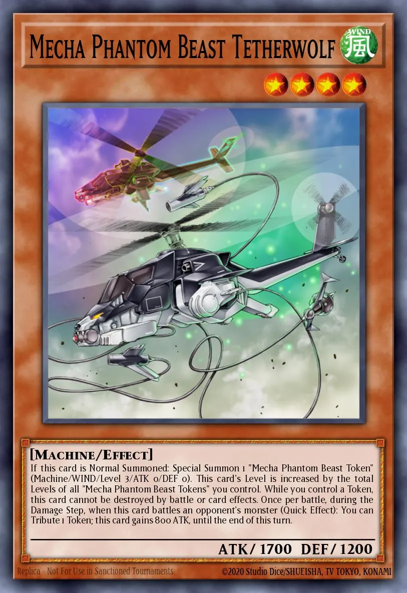Mecha Phantom Beast Tetherwolf · Lord of the Tachyon Galaxy Sneak Peek Participation Card 67922702/1