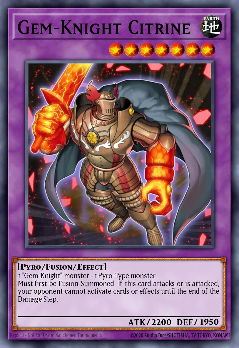 Gem-Knight Citrine · Duel Terminal 6b 67985943/50
