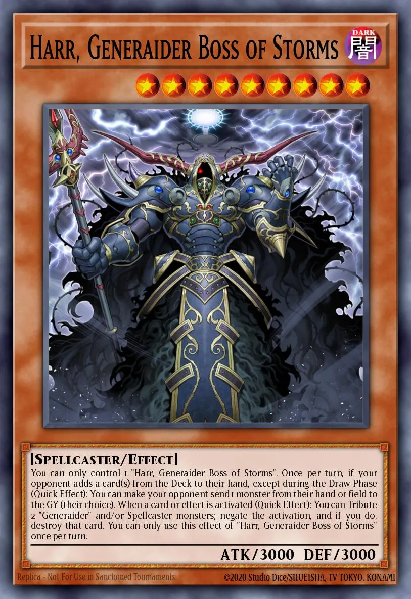 Harr, Generaider Boss of Storms · Eternity Code Premiere! promotional card 68199168/1
