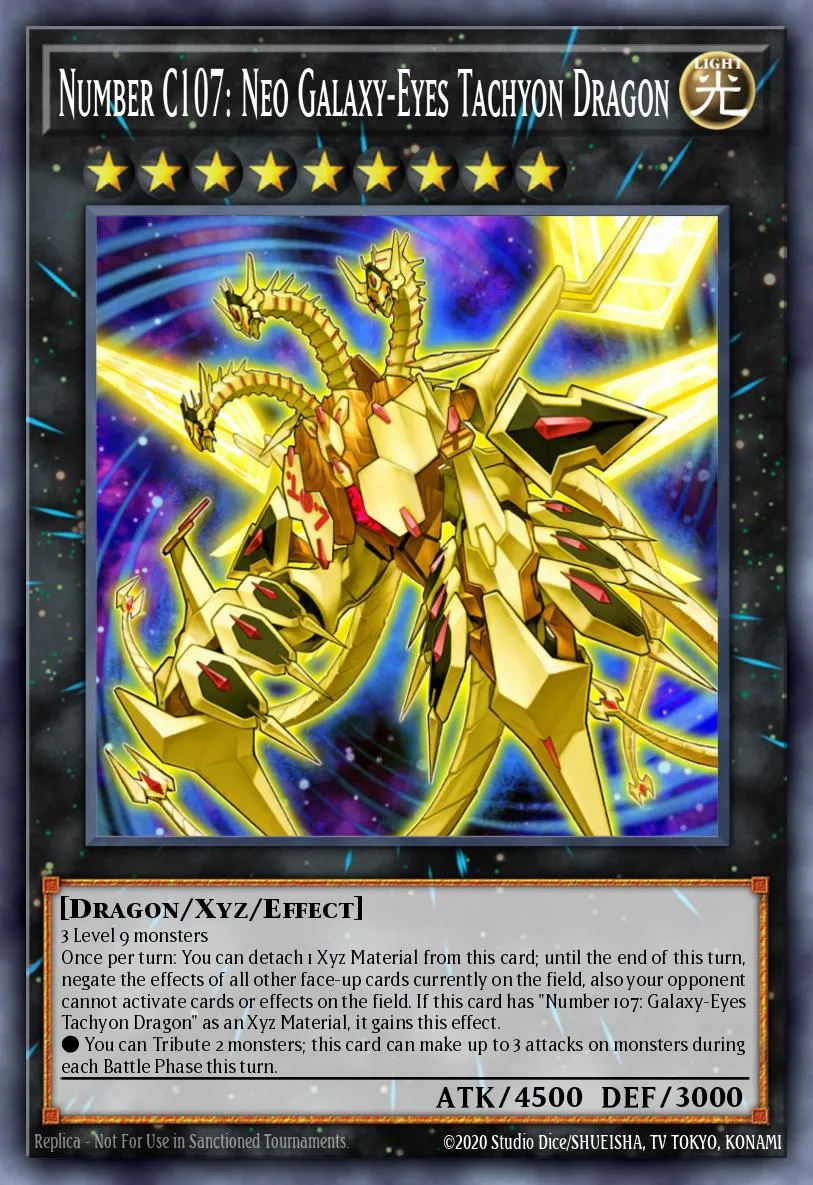 Number C107: Neo Galaxy-Eyes Tachyon Dragon · Primal Origin: Deluxe Edition 68396121/4