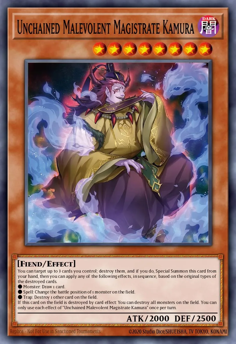 Unchained Malevolent Magistrate Kamura · Yu-Gi-Oh (No Set) 68625623