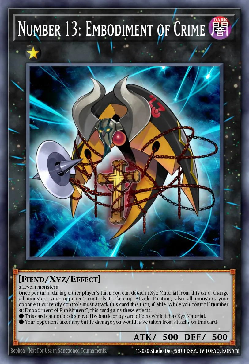 Number 13: Embodiment of Crime · Premium Gold 69058960/90