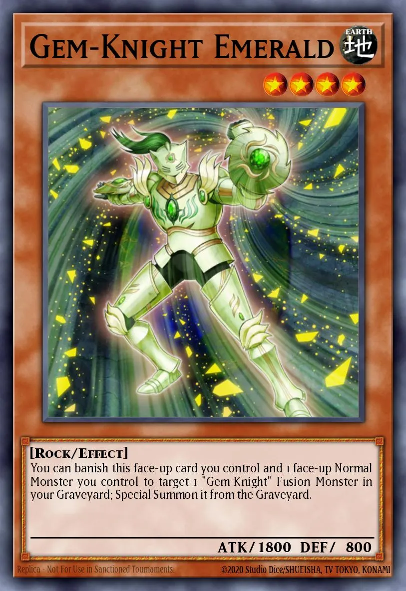 Gem-Knight Emerald · Photon Shockwave Sneak Peek Participation Card 69243722/1