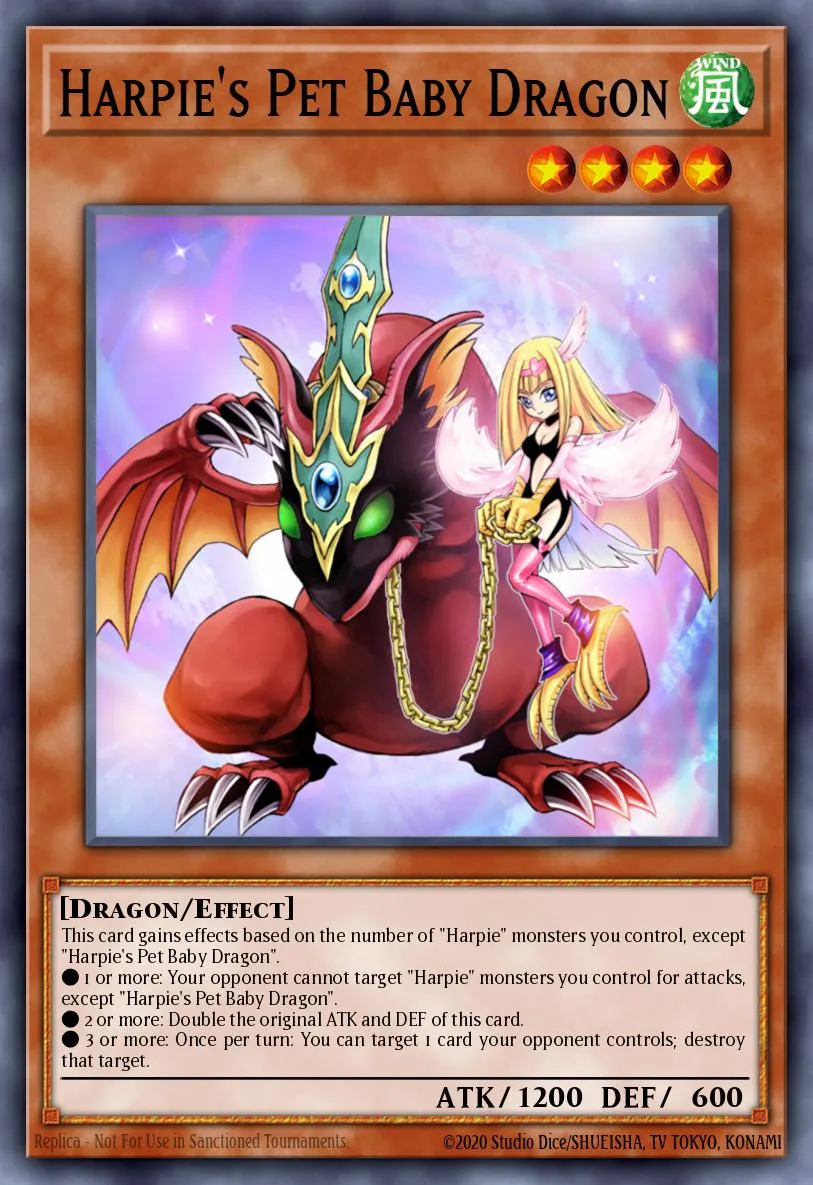 Harpie's Pet Baby Dragon · Enemy of Justice 6924874/60