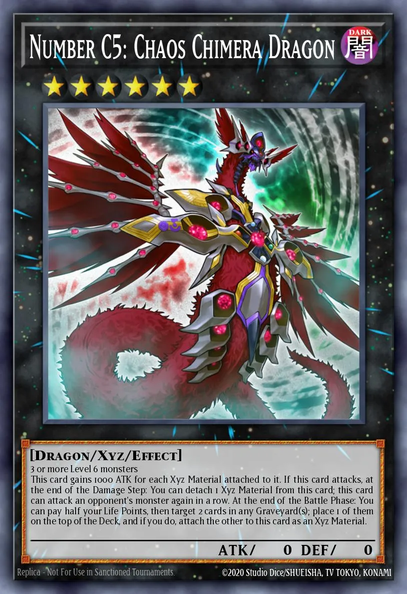 Number C5: Chaos Chimera Dragon · Dragons of Legend 69757518/51