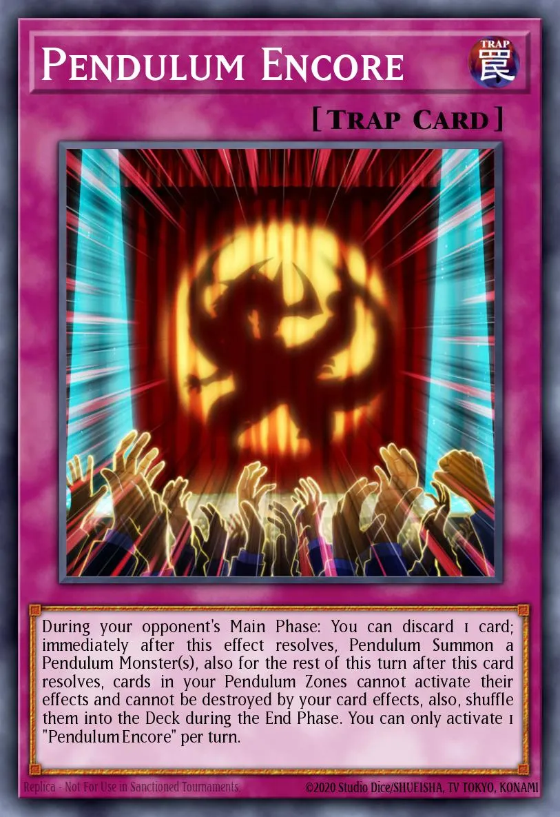 Pendulum Encore · Blazing Vortex Premiere! promotional card 6992184/1