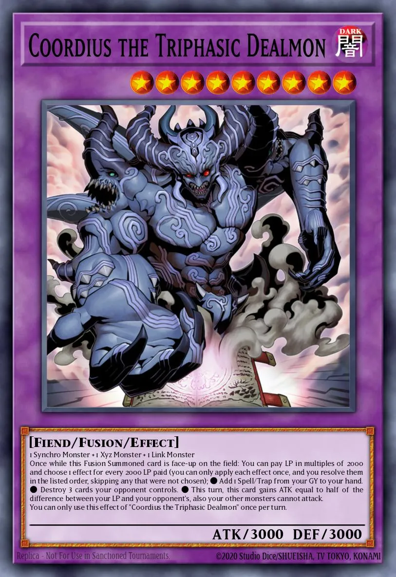 Coordius the Triphasic Dealmon · Blazing Vortex Premiere! promotional card 70219023/1