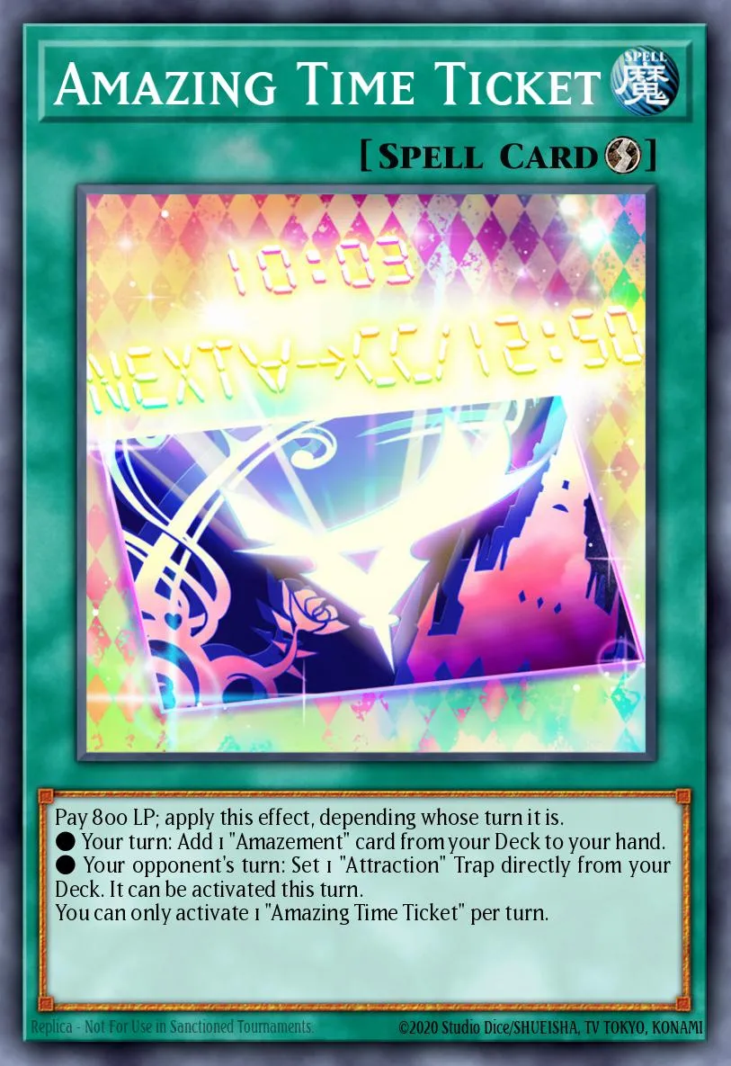 Amazing Time Ticket · Lightning Overdrive Premiere! promotional card 70389815/1