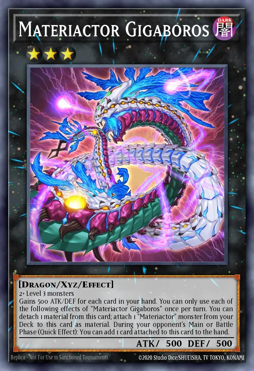 Materiactor Gigaboros · Blazing Vortex Premiere! promotional card 70597485/1