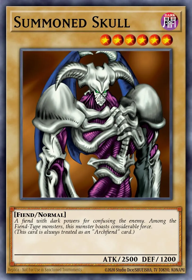 Summoned Skull · Summoned Skull Sample promotional card 70781052/1