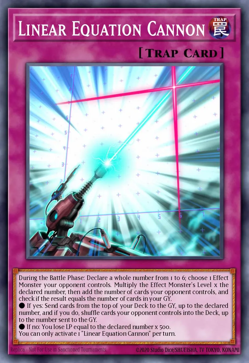 Linear Equation Cannon · Blazing Vortex Premiere! promotional card 70916046/1