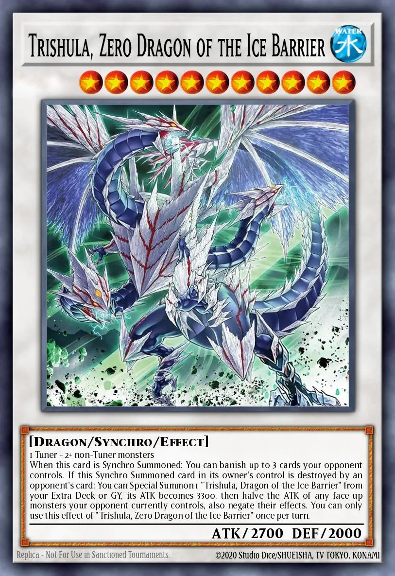 Trishula, Zero Dragon of the Ice Barrier · Structure Deck: Freezing Chains 70980824/46