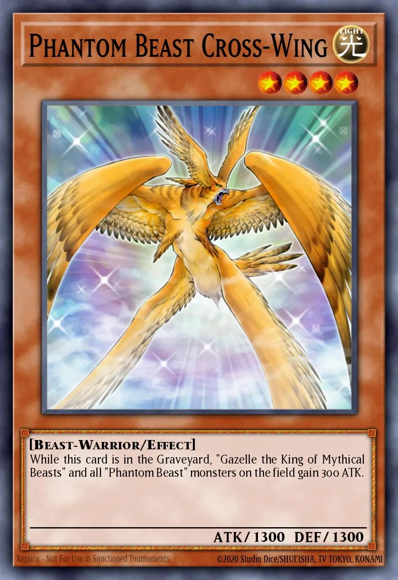 Phantom Beast Cross-Wing · Yu-Gi-Oh! GX Tag Force promotional cards 71181155/3