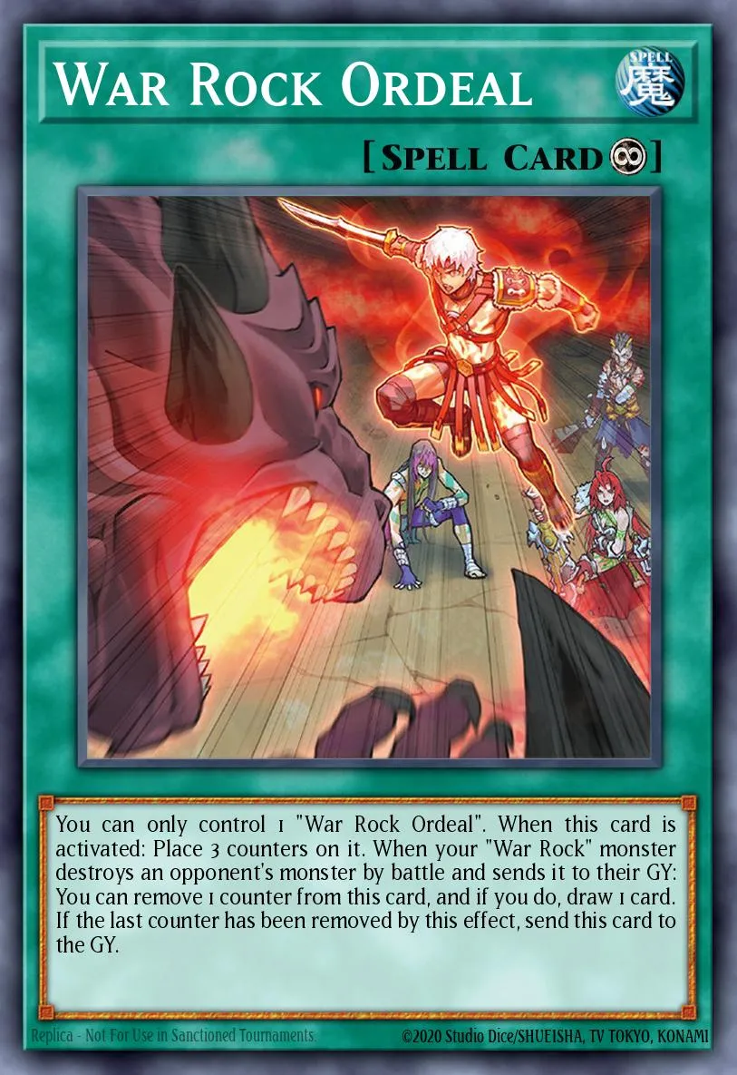 War Rock Ordeal · Blazing Vortex Premiere! promotional card 71331215/1