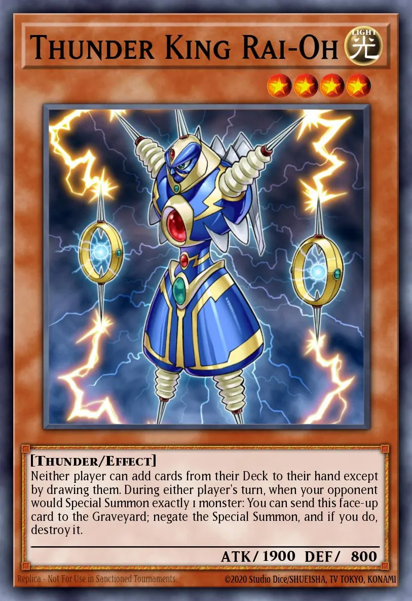 Thunder King Rai-Oh · Yu-Gi-Oh! GX Volume 2 promotional card 71564252/1