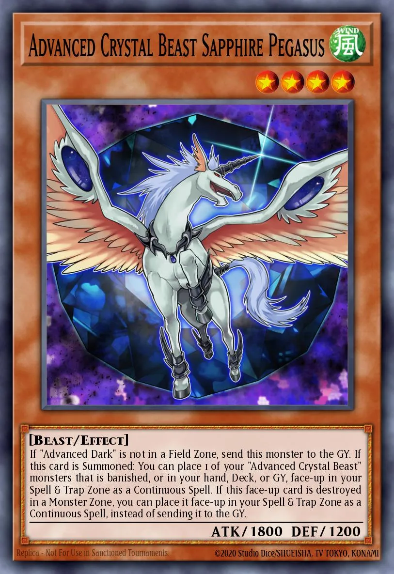 Advanced Crystal Beast Sapphire Pegasus · Battles of Legend: Crystal Revenge 71620241/105