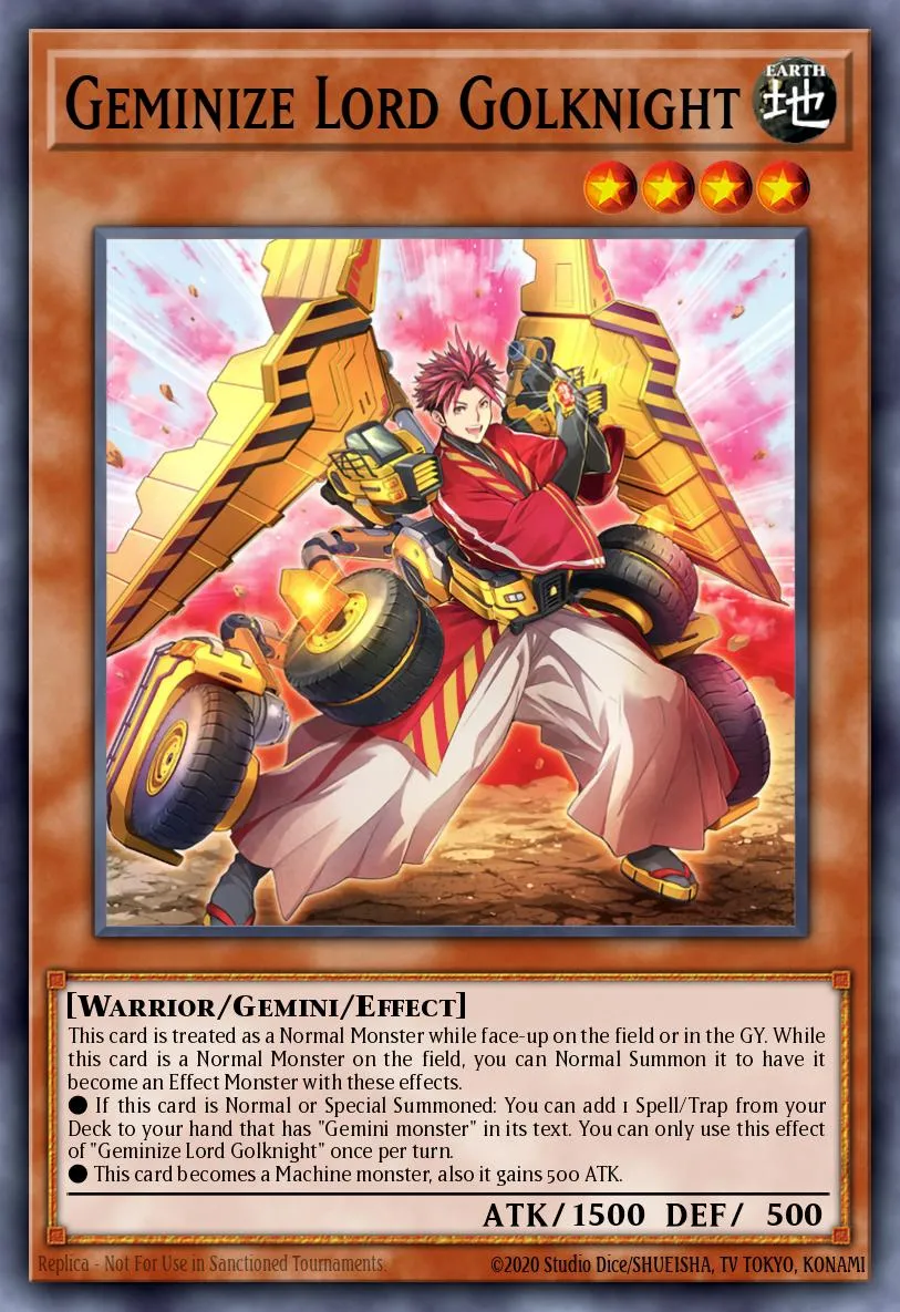 Geminize Lord Golknight · Burst of Destiny 72305034/101