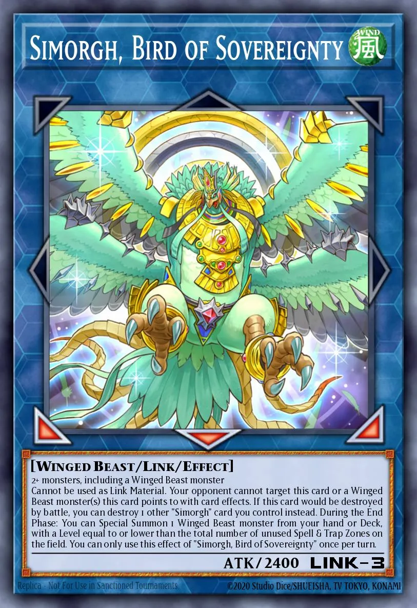 Simorgh, Bird of Sovereignty · Duel Overload 72330894/100