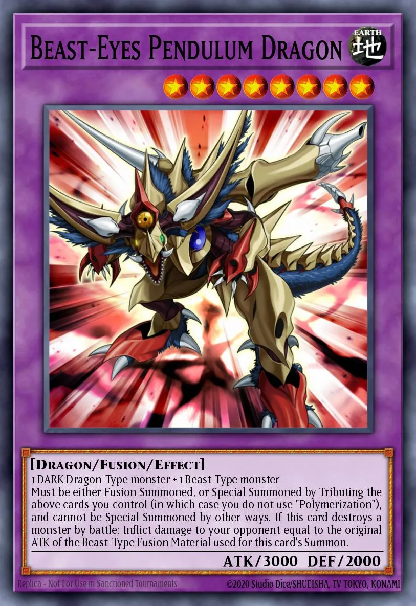 Beast-Eyes Pendulum Dragon · Weekly Shonen Jump September 2013 membership promotional card 72378329/1