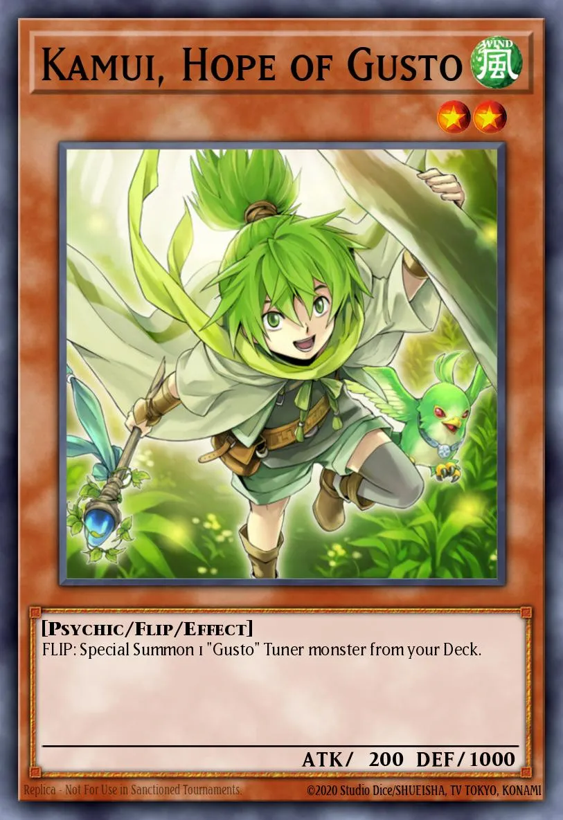 Kamui, Hope of Gusto · Duel Terminal 6b 72439556/50