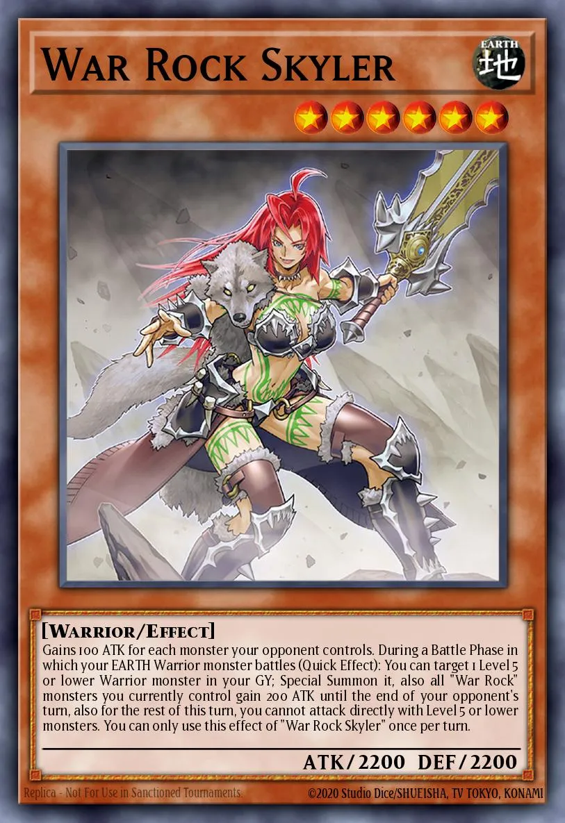 War Rock Skyler · Blazing Vortex Premiere! promotional card 72554862/1