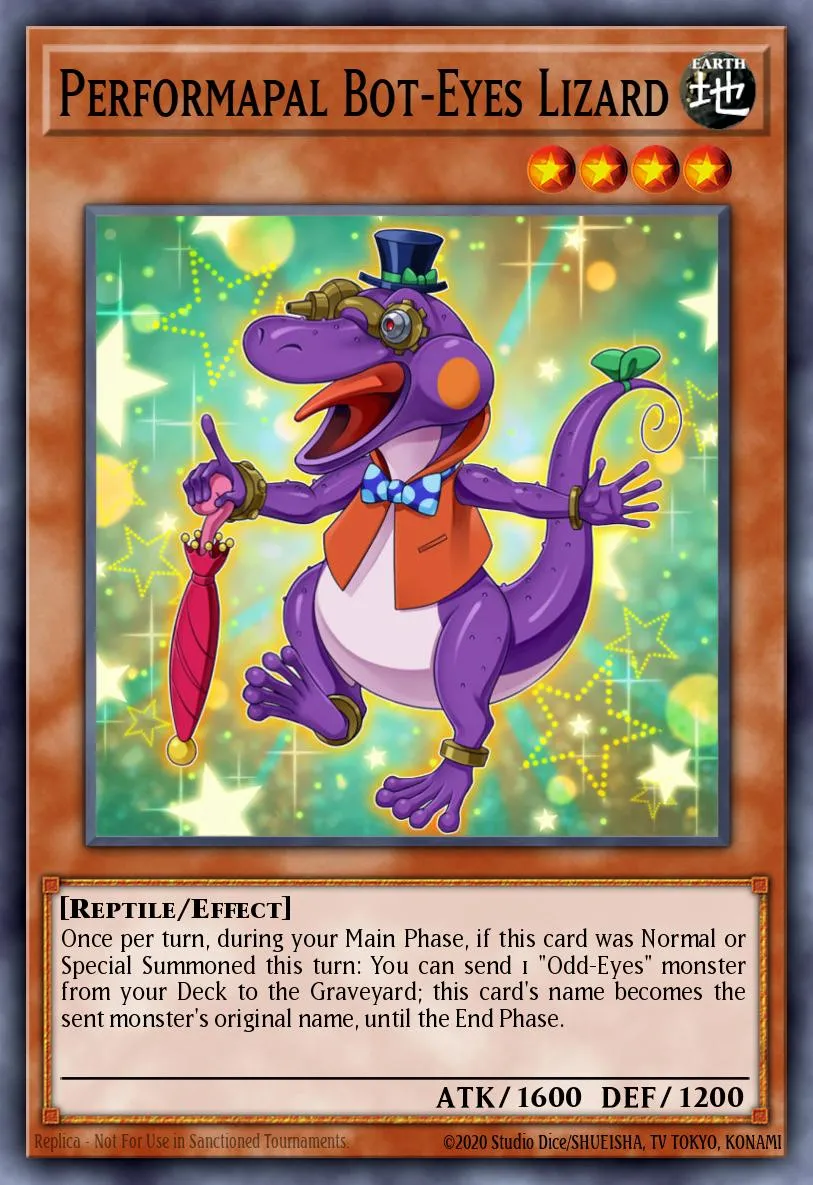 Performapal Bot-Eyes Lizard · The Dark Illusion: Special Edition 72708264/4