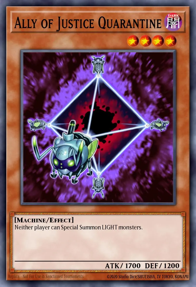 Ally of Justice Quarantine · Duel Terminal 3 72845813/100