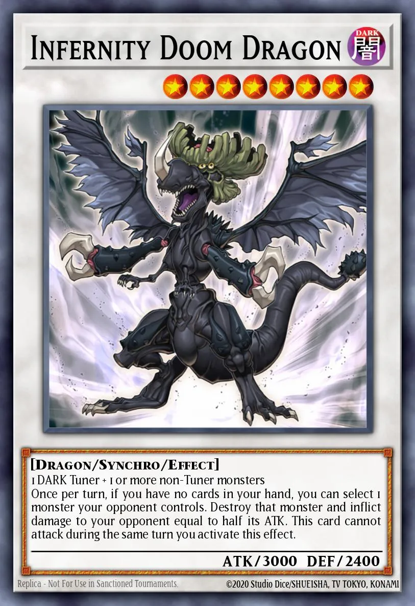 Infernity Doom Dragon · The Shining Darkness Sneak Peek Participation Card 72896720/1