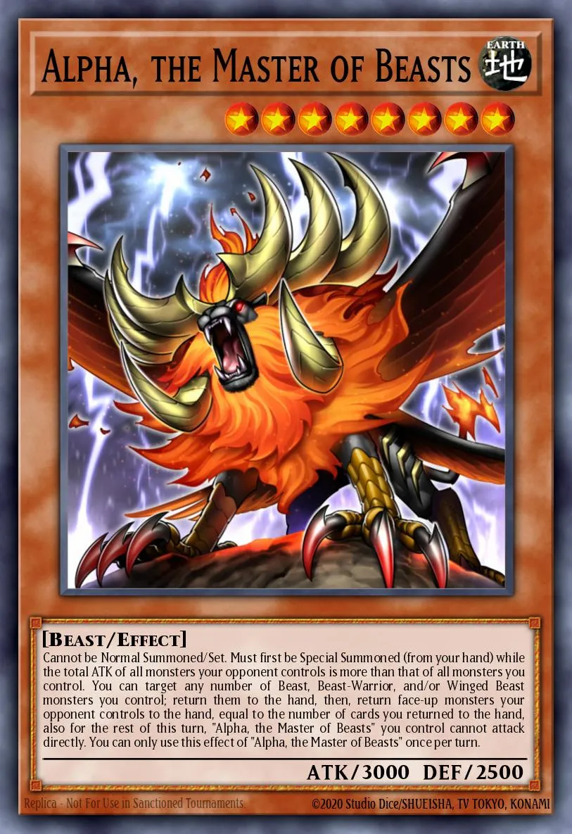 Alpha, the Master of Beasts · Phantom Rage Premiere! promotional card 73304257/1