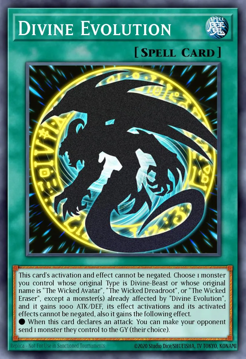Divine Evolution · Egyptian God Deck: Obelisk the Tormentor 7373632/35