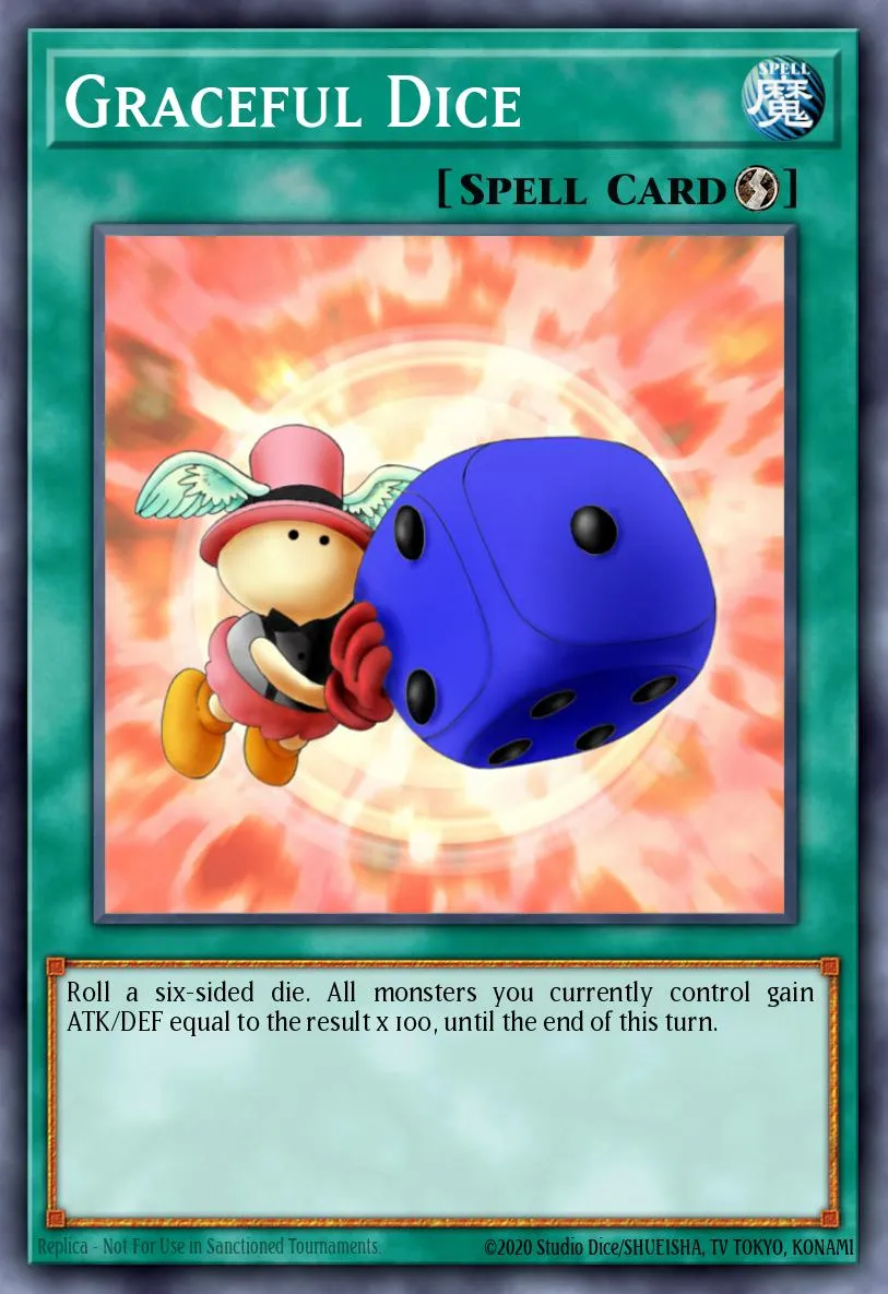 Graceful Dice · Yu-Gi-Oh! The Eternal Duelist Soul promotional cards 74137509/3