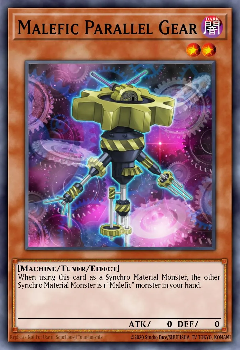 Malefic Parallel Gear · Yu-Gi-Oh! 3D Bonds Beyond Time Movie Pack 74509280/9