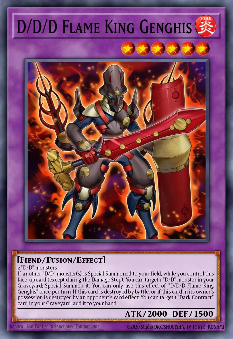 D/D/D Flame King Genghis · 2016 Mega-Tins 74583607/12