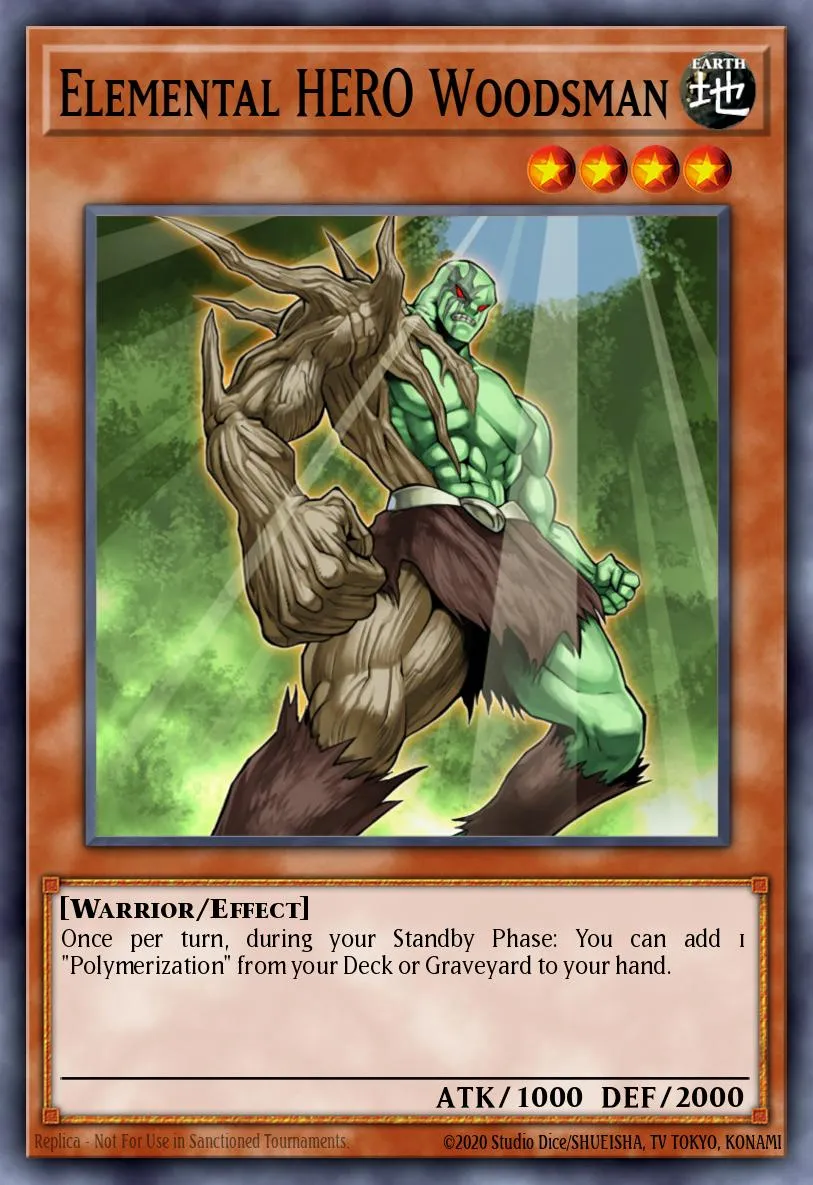 Elemental HERO Woodsman · Premium Pack 2 (TCG) 75434695/20