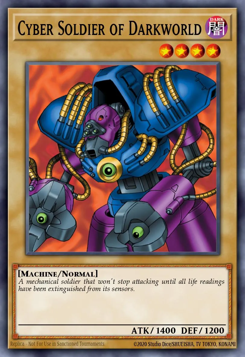 Cyber Soldier of Darkworld · Tournament Pack: 1st Season 75559356/60