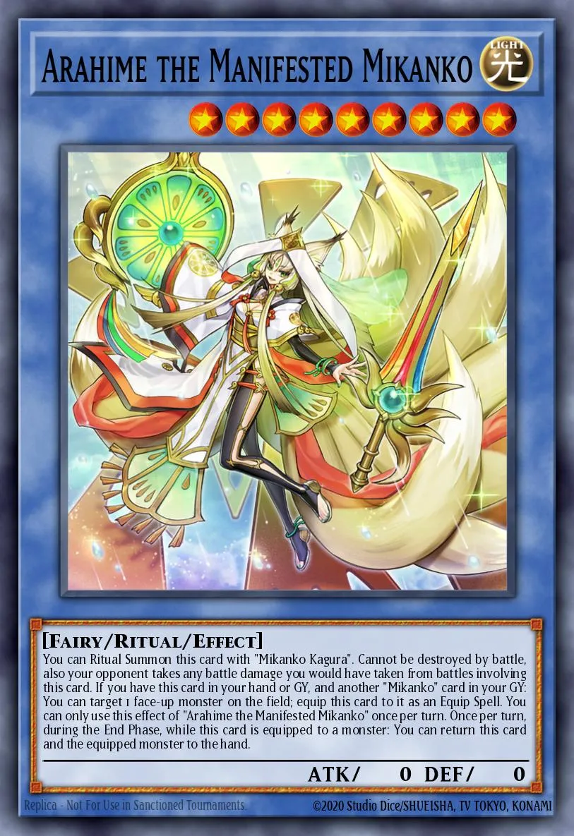 Arahime the Manifested Mikanko · Duelist Nexus 75771170/99