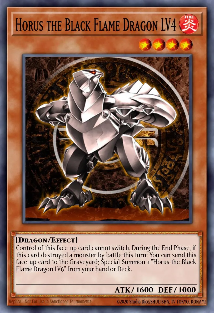 Horus the Black Flame Dragon LV4 · Soul of the Duelist 75830094/60
