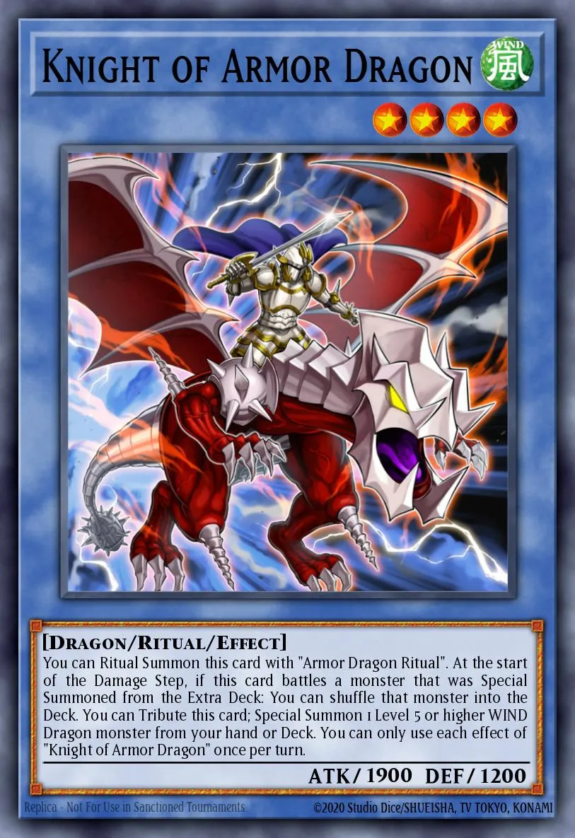 Knight of Armor Dragon · Blazing Vortex Premiere! promotional card 75901113/1