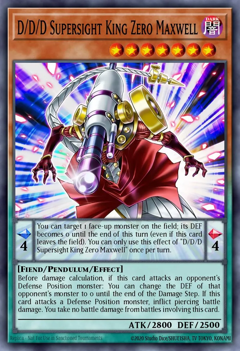 D/D/D Supersight King Zero Maxwell · Lightning Overdrive Premiere! promotional card 76029419/1