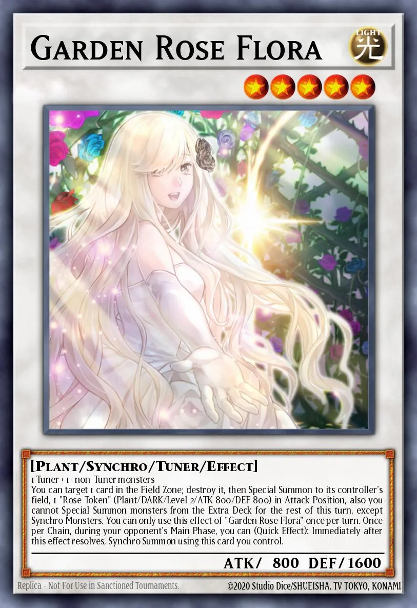 Garden Rose Flora · Lightning Overdrive Premiere! promotional card 76524506/1