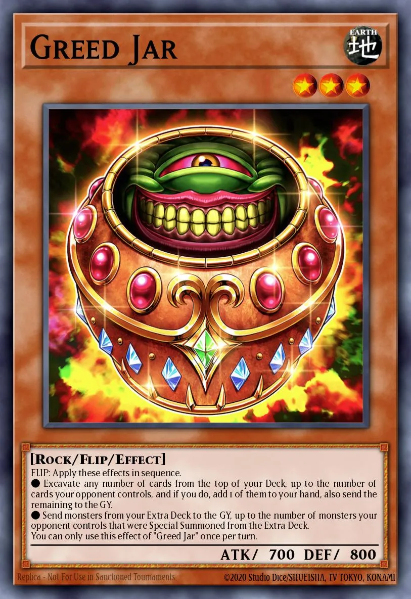Greed Jar · Duelist Nexus 76593718/99
