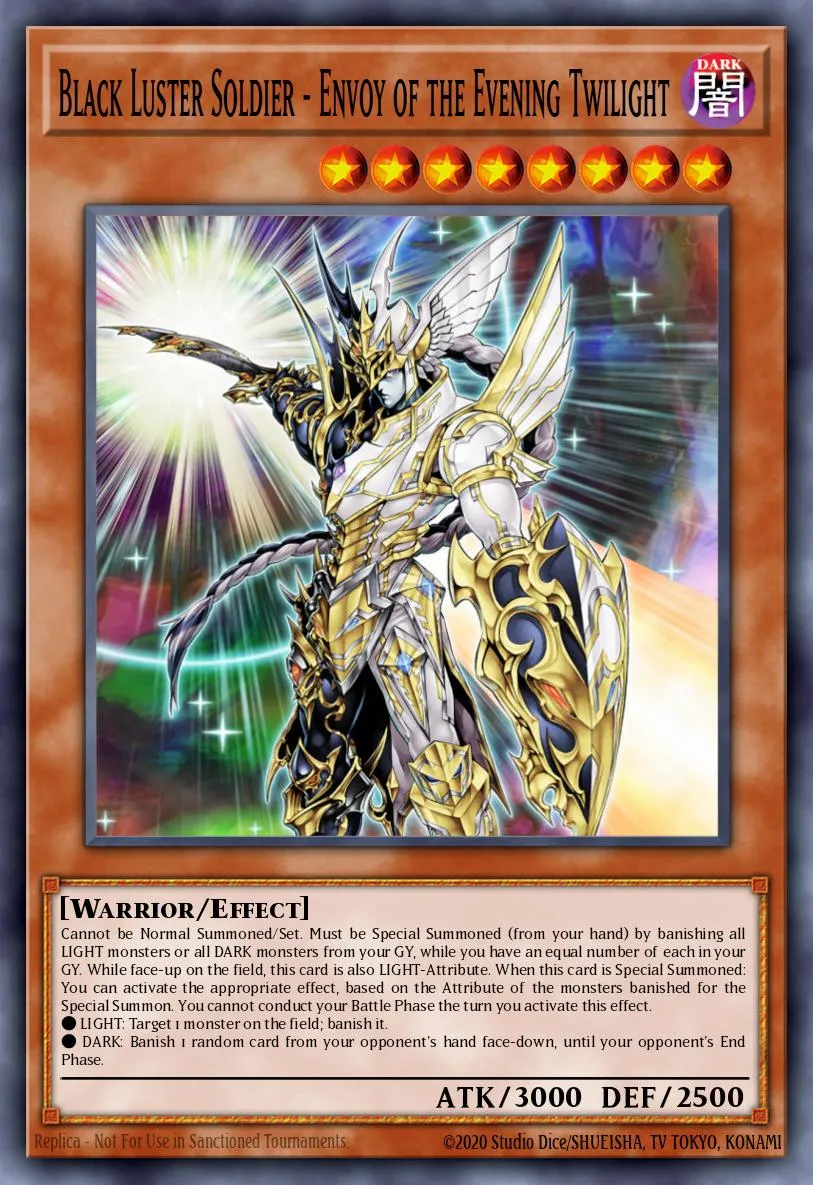 Black Luster Soldier - Envoy of the Evening Twilight · Weekly Shonen Jump September 2013 membership promotional card 77498348/1
