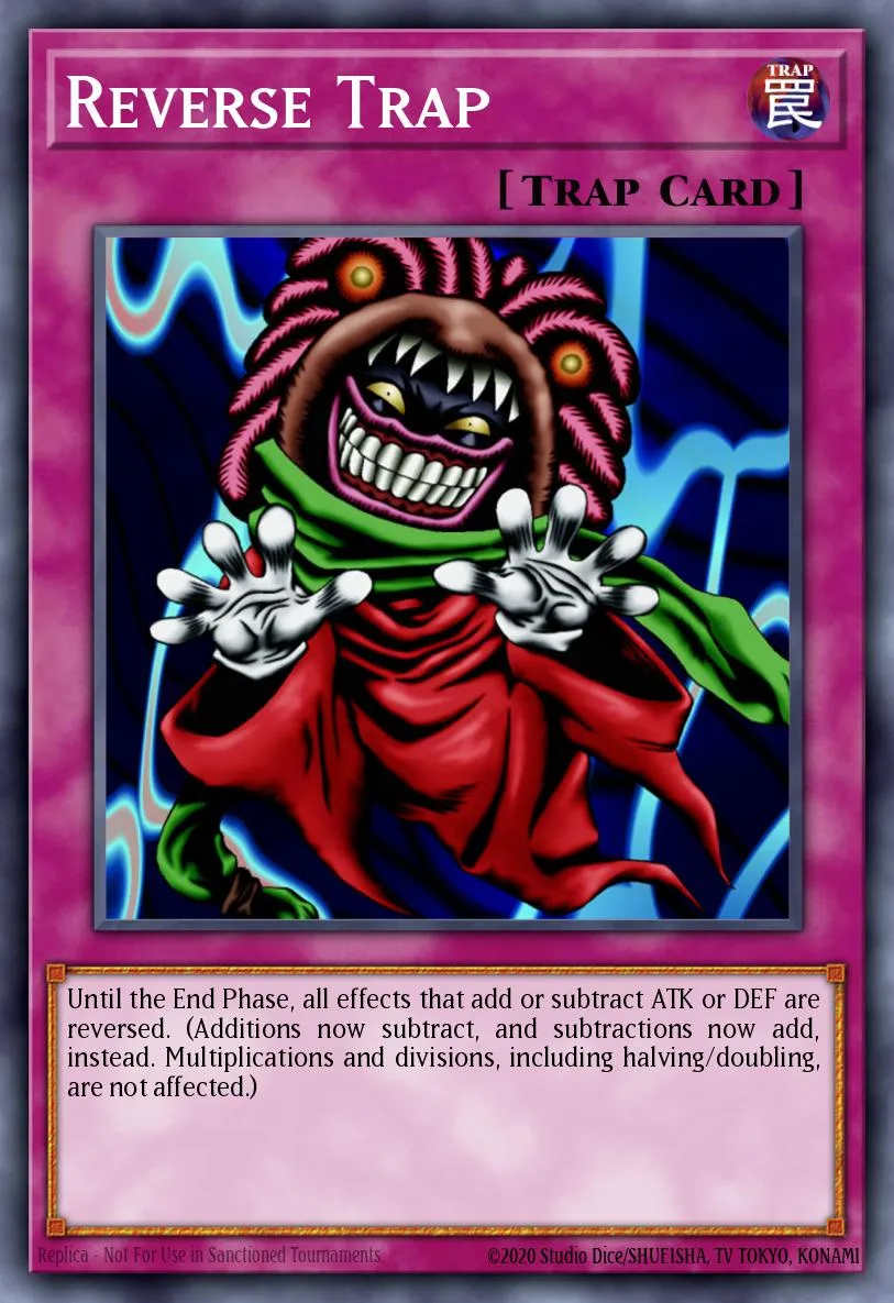 Reverse Trap · Summoned Skull Sample promotional card 77622396/1