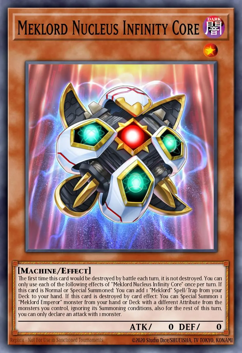 Meklord Nucleus Infinity Core · Legendary Duelists: Rage of Ra 77710579/57